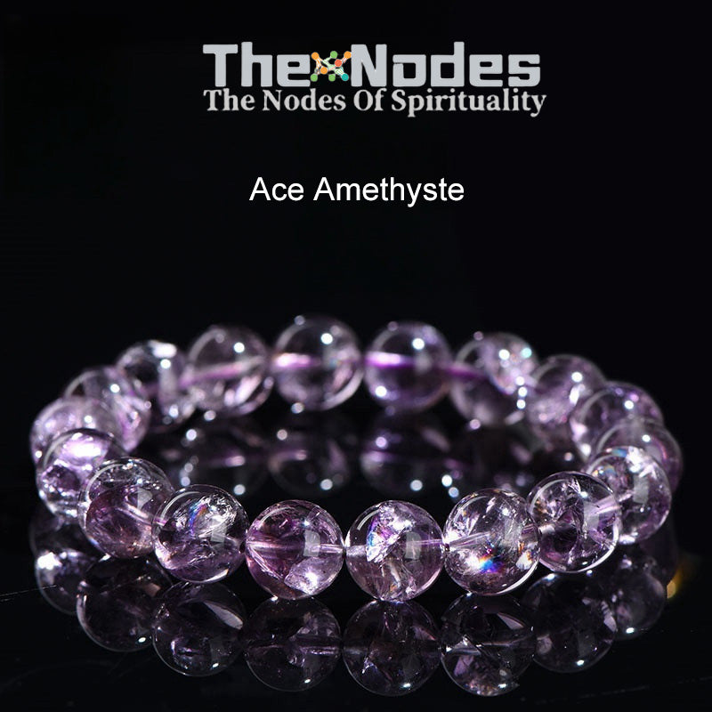 Natural Amethyst Bracelet Women's Bracelet Natural Healing Ace Amethyst Amethyst Stretchable Bracelet Transfer Good Luck