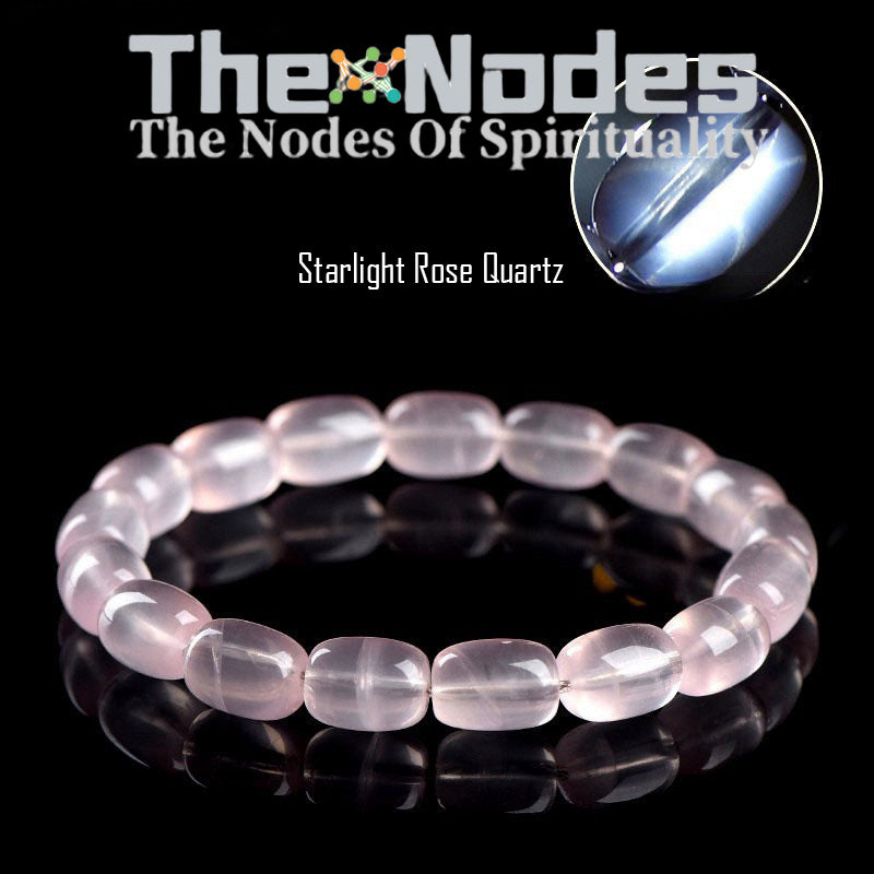 Women‘s Bracelet Heart Stone Pink Rose Quartz Crystal Natural Crystal Bracelet Handmade Bracelet Lucky Stone Crystal Stretchable Bracelet